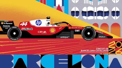 Ferrari para Barcelona 2026 (cover art)